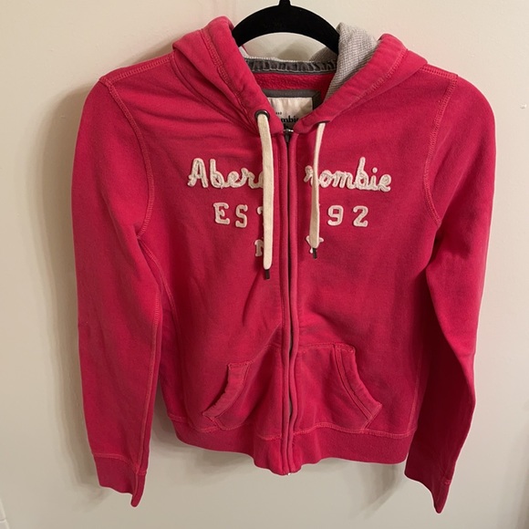 Abercrombie & Fitch Tops - Abercrombie & Fitch Hoodie Size L Color Pink